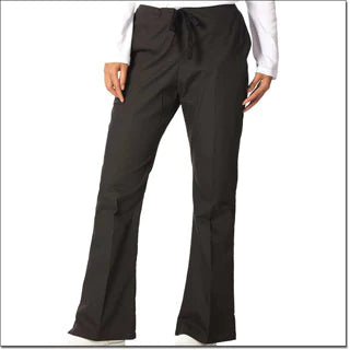 Fashion Seal Uniforms - Scrub Pants Flare Leg 2X-Large Black Female - 7077-2XL