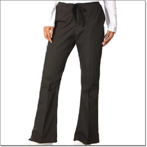 Fashion Seal Uniforms - Scrub Pants Flare Leg X-Large Black Female - 7077-XL