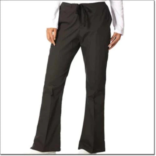 Fashion Seal Uniforms - Scrub Pants Flare Leg Large Black Female - 7077-L