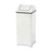 Rubbermaid Can Trash Wastemaster Nyl/Ss 16Gal Hinge/Swing Lid Silver Square Ea - FGT1424SSPL