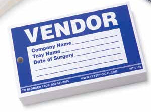 Key Surgical - Instructional Tag Write On Blue 3 X 5 Inch 3 X 5 Inch Durable 100 per Case - WT-0102