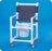 IPU Select Commode / Shower Chair Fixed Arm PVC Frame Mesh Back - ESC17 P