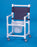 IPU Select Commode / Shower Chair Fixed Arm PVC Frame Mesh Back - ESC17 P