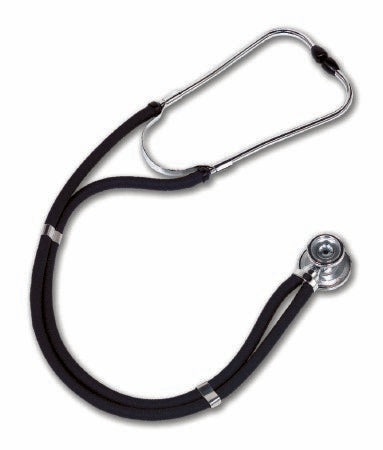 W.A. Baum Sprague Stethoscope Black 2-Tube 30 Inch Tube Double Sided Chestpiece - 2700