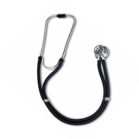 W.A. Baum - Sprague Stethoscope Black 2-Tube 30 Inch Tube Double-Sided Chestpiece - 2700