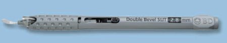 Beaver Xstar - Safety Slit Knife Conventional Stainless Steel / Plastic 2.4 mm Width Full Handle Sterile Disposable - 378824