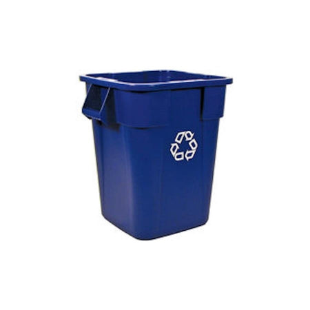 Saalfeld Redistribution Brute Recycling Container BRUTE 40 gal. Square Blue Plastic Open Top - FG353673BLUE