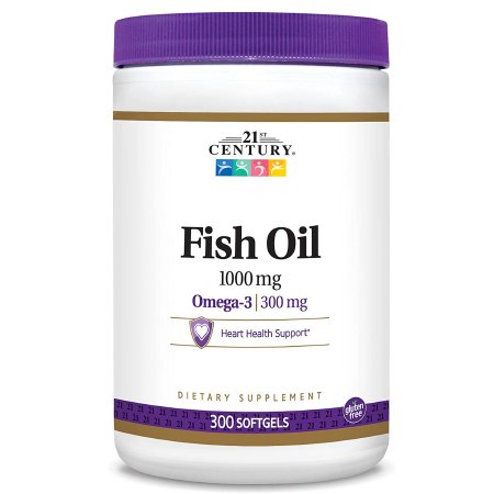 21st Century Omega3 - Omega 3 Supplement Fish Oil 1000 mg Strength Softgel 90 per Bottle - 74098522731