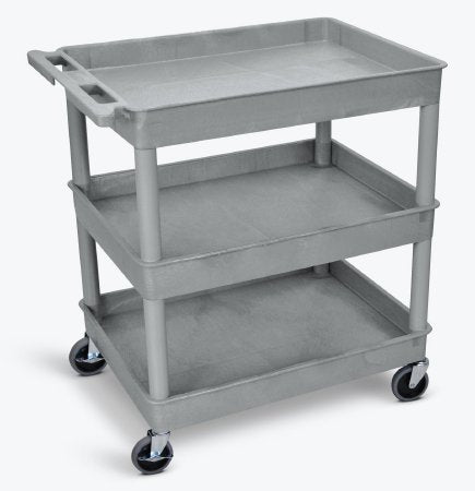 Luxor - Tub Utility Cart 18 X 35-1/4 X 36-1/4 Inch Gray - TC111-G