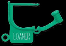 Key Surgical - Locking Tag Green 1 Inch - LT-310
