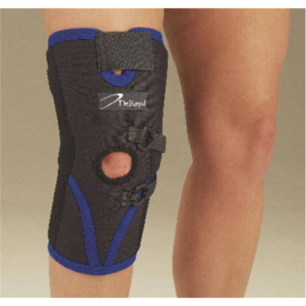 Deroyal Industries Inc Stabilizer Adult Patellar 1/8" Neoprene Black/Blue Size X-Small Right Ea - NEP779371R