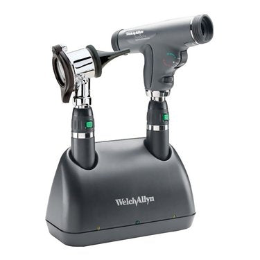 Welch Allyn Universal Desk Charger Set Panoptic Ophthalmoscope, Pneumatic Otoscope and Two Lithium Ion Handle - 71510-PS
