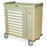 Standard Line - Medication Cart Steel 23.5 X 43 X 45.75 Inch Beige 17 X 27.5 Inch Left Side Drawer, 17 X 6.25 Inch Right Side Drawer - SL36BIN5