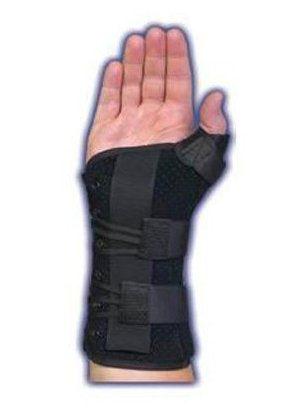 Ryno Lacer - Wrist Brace Aluminum / Polypropylene / Stockinette / Suede Left Hand Black Medium - 223984