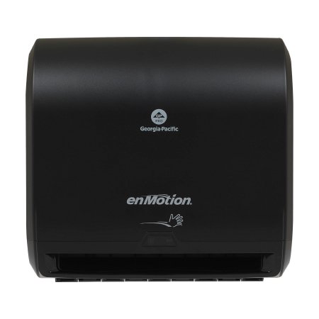 Georgia Pacific enMotion Impulse 10 Paper Towel Dispenser Translucent Smoke Plastic Motion Activated 10 Count Wall Mount - 59488A
