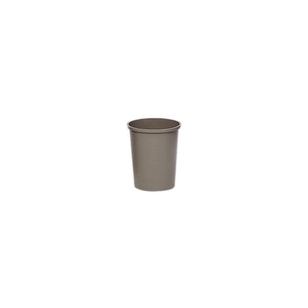 Saalfeld Redistribution Untouchable Trash Can 44-3/8 Quart Round Gray LLDPE Open Top - FG294700GRAY