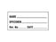 Shamrock Scientific Pre-Printed / Write On Label Laboratory Use NAME _____ / SPECIMEN _____ / Rm. No. _____ / DATE _____ White 1 X 2-1/4 Inch - SL-2-PRE