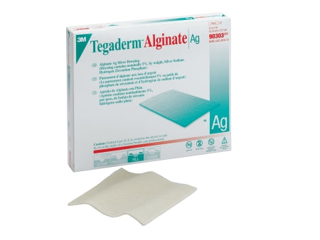 3M Tegaderm Calcium Alginate Dressing with Silver 4 X 5 Inch Rectangle Sterile - 90303