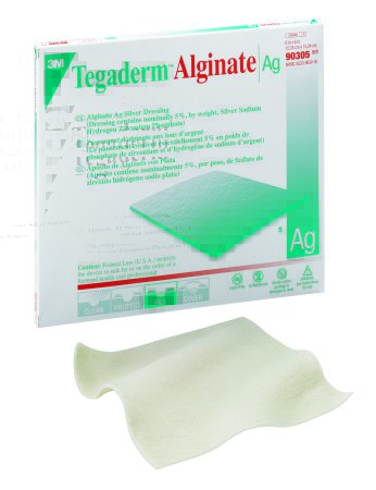 3M Tegaderm Alginate Ag - Silver Alginate Dressing 6 X 6 Inch Square Sterile - 90305
