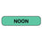 Apothecary Products - Pre-Printed Label Auxiliary Label Green Paper Noon Black Safety and Instructional 3/8 X 1-9/16 Inch - 39902
