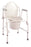 Drive Medical Drive Knocked Down Commode Chair drive Drop Arm Steel Frame Back Bar - 11125KD-1