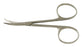 BR Surgical BR Surgical Stitch Scissors Shortbent 3-1/2 Inch Length Surgical Grade Stainless Steel NonSterile Finger Ring Handle Curved Blunt/Blunt - BR08-80315