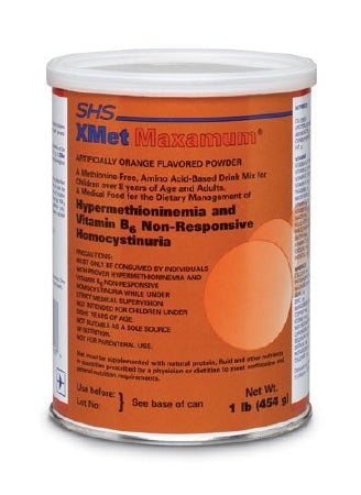 Nutricia North America XMet Maxamum Metabolic Oral Supplement Orange Flavor 454 Gram Can Powder - 117795