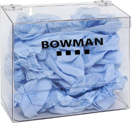 Bowman - PPE Dispenser BOWMAN Wall Mount 1-Compartment Clear 5.78 X 11.13 X 12.27 Inch PETG Plastic - BP-021