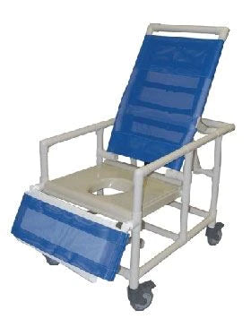 AliMed - Bariatric Reclining Commode / Shower Chair Alimed PVC Frame Reclining Back - 712370