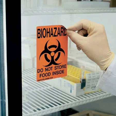 Fisher Scientific Caution Sign Biohazard Do Not Store Food Inside - NC9894304