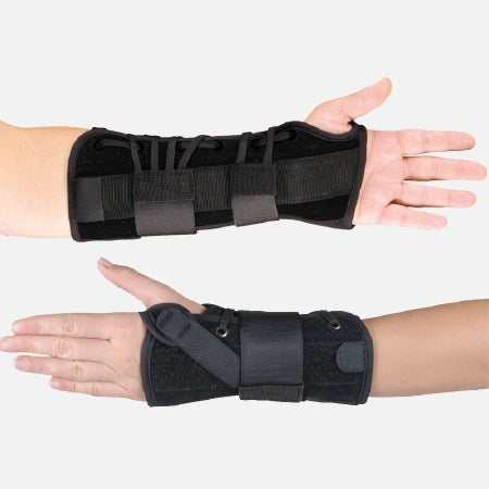Hely & Weber - Wrist Brace Aluminum / Poly-Felt / Suede Right Hand Black Large - 434B-RT-L