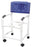 Graham-Field Lumex Commode / Shower Chair With Arms PVC Frame Mesh Back 20 Inch Height - 89250