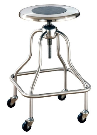 UMF Medical Exam Stool Backless Spin Lift Screw Adjustment - SS6704