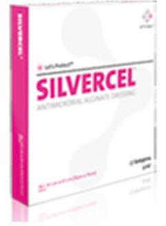 Systagenix Wound Management Silvercel Alginate Dressing Silver Alginate 4-1/4 X 4-1/4 Inch - 900404