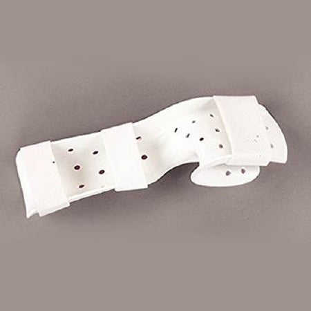 Patterson Medical Supply Hand / Wrist Splint Rolyan Perforated Functional Splint Polyform Right Hand White Medium - A31222