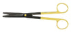 Miltex Padgett SuperCut Dissecting Scissors Mayo 6-3/4 Inch Length Surgical Grade Ceramic Coated Stainless Steel / Tungsten Carbide NonSterile Finger Ring Handle Straight Blade Blunt/Blunt - PM-5SC124CTC