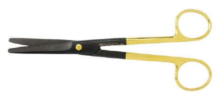 Miltex Padgett SuperCut Dissecting Scissors Mayo 6-3/4 Inch Length Surgical Grade Ceramic Coated Stainless Steel / Tungsten Carbide NonSterile Finger Ring Handle Straight Blade Blunt/Blunt - PM-5SC124CTC