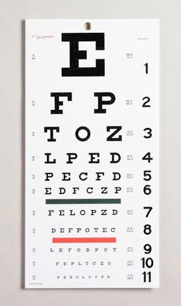 Dukal Snellen Eye Chart - TM3050
