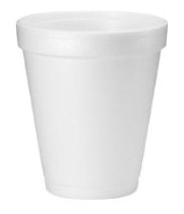 Saalfeld Redistribution Dart Drinking Cup 8 oz. White Styrofoam Disposable - 8J8
