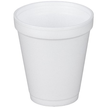Dart - Drinking Cup 8 oz. White Styrofoam Disposable - 8J8