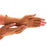 Isotoner Therapeutic - Compression Gloves Open Finger Large Over-the-Wrist Length Left Hand Nylon / Spandex - 55659701