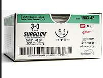 Covidien Surgilon Suture without Needle Braided Nylon Nonabsorbable Coated Size 4 - 0 30 Inch Suture - 8886191931