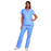 Fashion Seal Uniforms - Scrub Shirt 2X-Large Ceil Blue 2 Pockets Short Set-In Sleeve Female - 7140-2XL