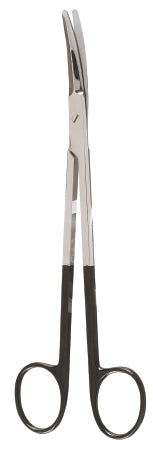 Miltex Miltex SuperCut Plastic Surgery Scissors Gorney 7-1/2 Inch Length OR Grade Stainless Steel (German) NonSterile Finger Ring Handle Curved Saber Back Blunt/Blunt - 21-SC-608