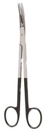 Miltex SuperCut - Plastic Surgery Scissors Gorney 7-1/2 Inch Length OR Grade German Stainless Steel NonSterile Finger Ring Handle Curved Saber Back Blunt Tip / Blunt Tip - 21-SC-608