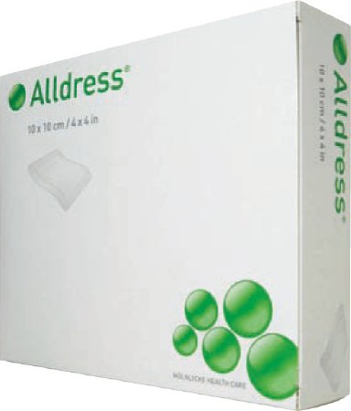 Molnlycke Alldress Composite Dressing 4 X 4 Inch Polyester Nonwoven Sterile - 265329