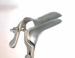 MedGyn - Vaginal Speculum Weisman-Graves NonSterile Surgical Grade Stainless Steel Medium Right Side Open Reusable Without Light Source Capability - 030911