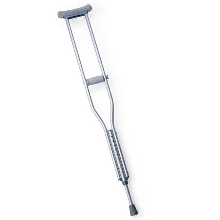 Medline - Underarm Crutches Aluminum Frame Child 300 lbs. Weight Capacity Push Button Adjustment - MDSV80536