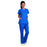 Fashion Seal Uniforms - Scrub Shirt Small Royal Blue 2 Pockets Short Set-In Sleeve Female - 7145-S