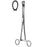 Sklar - Sponge Forceps Foerster 9-1/2 Inch Length Surgical Grade Stainless Steel NonSterile Ratchet Lock Finger Ring Handle Straight Ring, Serrated Tip - 87-2195
